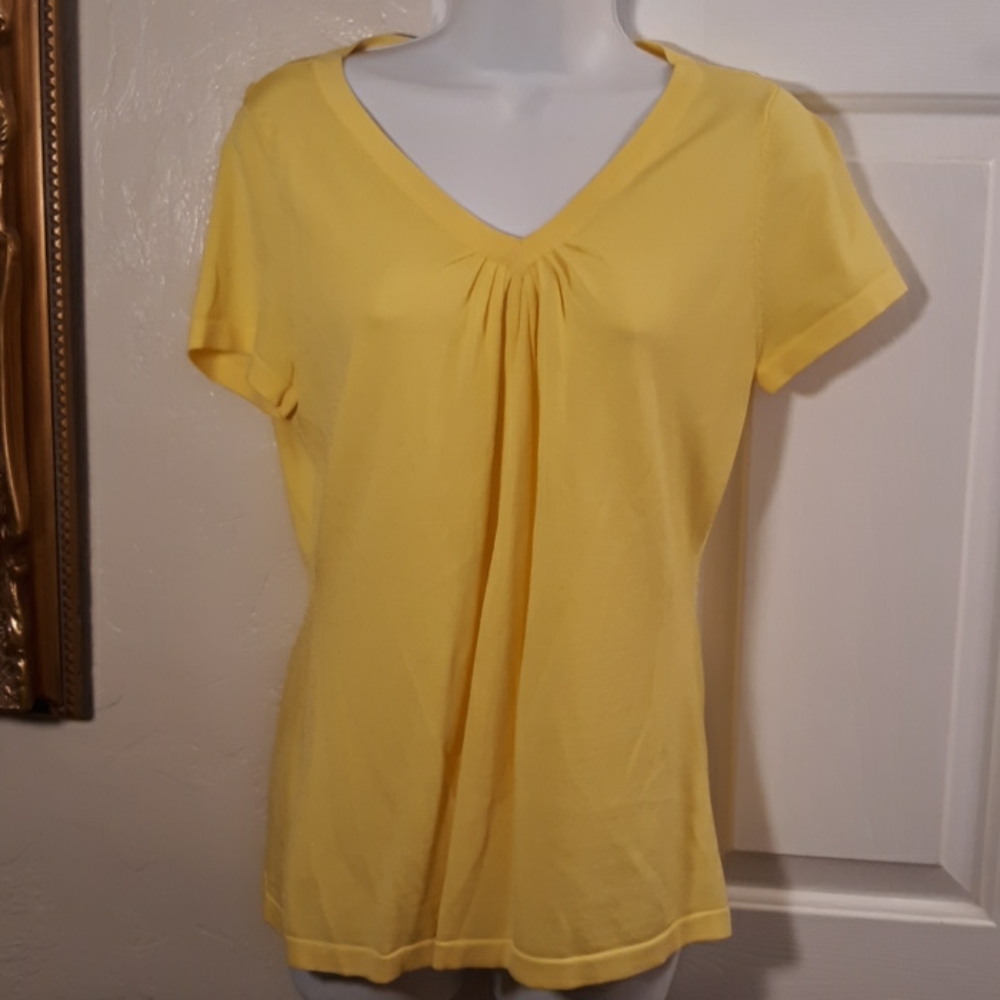 Evie Short Sleeve Yellow Top